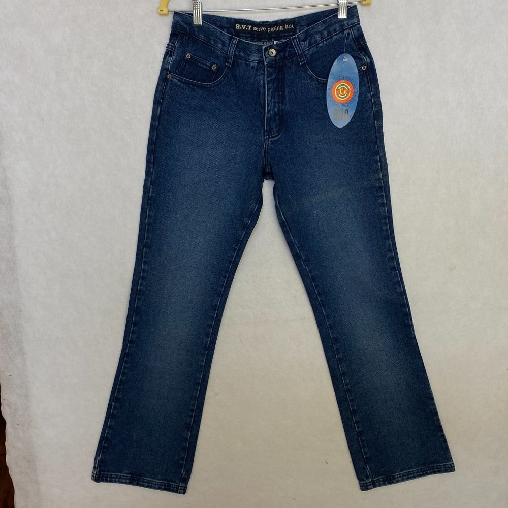 Vintage Jeans Womens 9 High Rise Straight Leg New With Tags Dead Stock